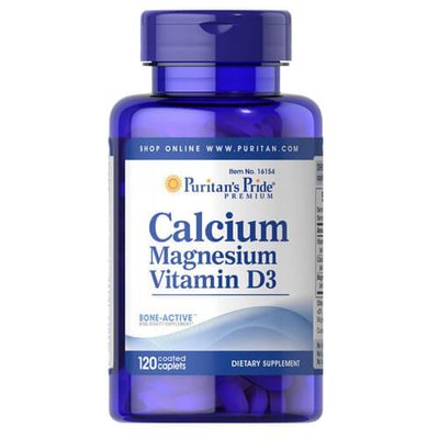 Puritan's Pride Calcium Magnesium Vitamin D3 120 таб. 16154 фото