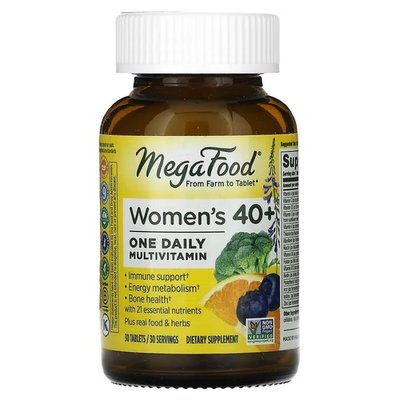 MegaFood Women's 40+ One Daily Multivitamin 30 таблеток MGF-10265 фото