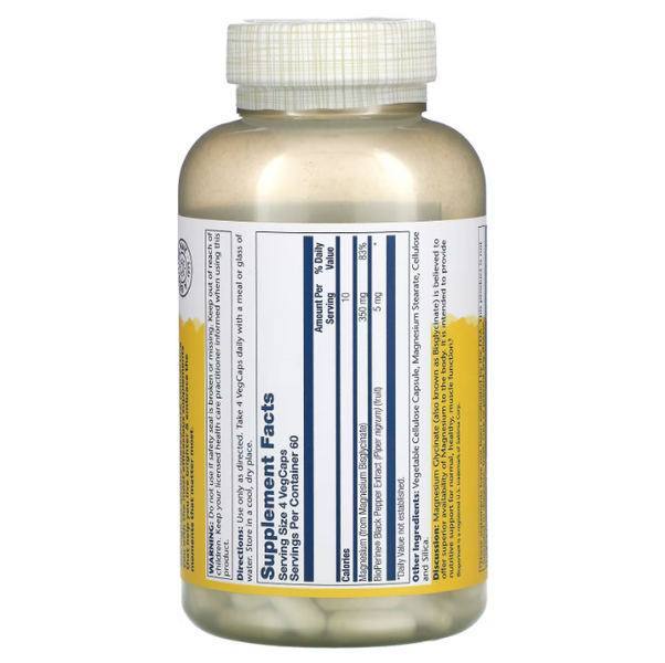 Solaray Magnesium Glycinate 350 mg 240 капсул SOR-89504 фото