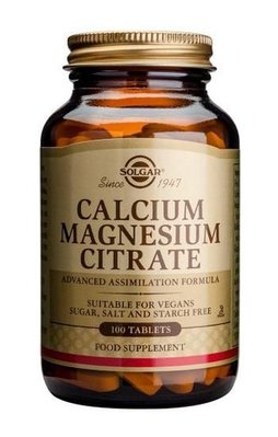 Solgar Calcium Magnesium Citrate 100 таблеток SOL-00509 фото