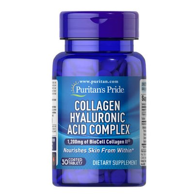 Puritan's Pride Collagen Hyaluronic Acid Complex 30 таб 01795 фото