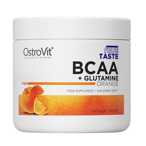 Ostrovit BCAA + Glutamine 200 грам, Апельсин 64-2 фото
