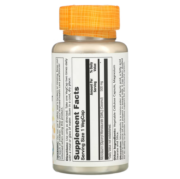 Solaray Monolaurin 500 mg 60 капсул 1718 фото