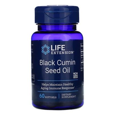 Life Extension Black Cumin Seed Oil 60 рідких капсул 1222 фото