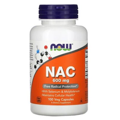Now Foods NAC 600 mg 100 капс NOW-0085 фото
