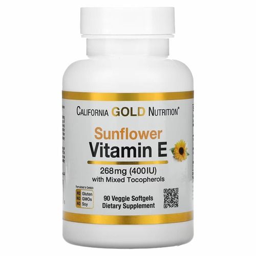 California Gold Nutrition Vitamin E Sunflower 400 IU 90 капсул CGN-1169 фото