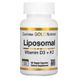 California Gold Nutrition Liposomal Vitamin K2+ D3 60 капсул CGN-01875 фото 1