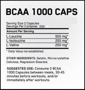 Optimum Nutrition BCAA 1000 200 капс 66 фото