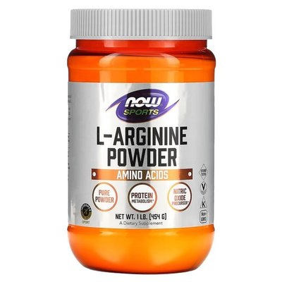 NOW Arginine Powder Pure 454g NOW-00210 фото