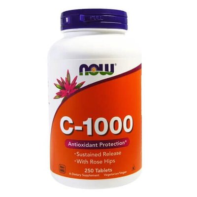 NOW Vitamin C-1000 250 табл 960 фото