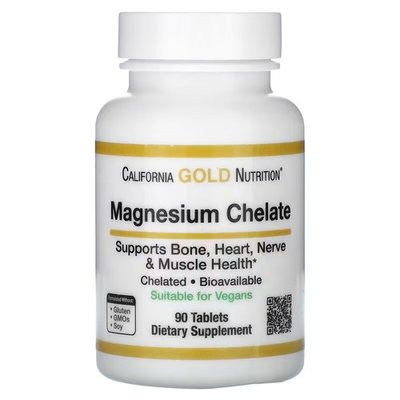 California Gold Nutrition Magnesium Chelate 210 mg 90 таблеток CGN-01298 фото