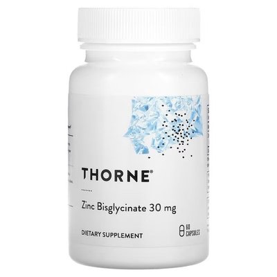 Thorne Zinc Bisglycinate 30 mg 60 капсул THR-01174 фото