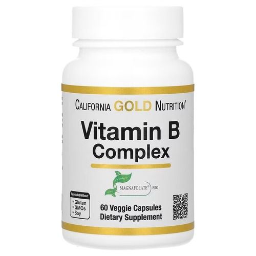 Сalifornia Gold Nutrition Vitamin B Complex 60 капсул CGN-01296 фото