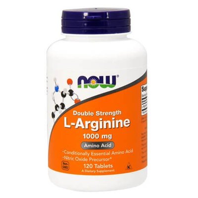 NOW L-Arginine 1000 mg 120 табл 963 фото