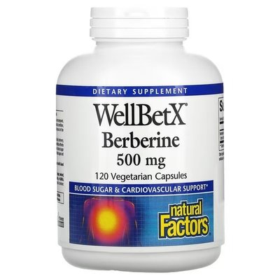 Natural Factors WellBetX Berberine 500 mg 120 капсул NFS-03543 фото