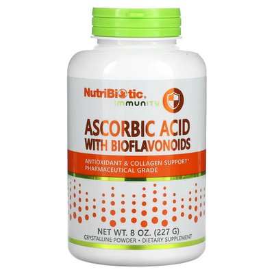 NutriBiotic Ascorbic Acid with Bioflavonoids 227 грам NBC-00300 фото