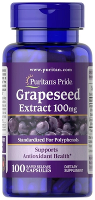 Puritan's Pride Grapeseed Extract 100 mg 100 капс 05431 фото