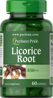 Puritan's Pride Licorice Root 450 mg 60 капсул 022333 фото