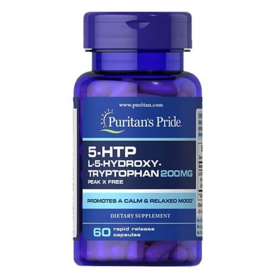 Puritan's Pride 5-HTP 200 mg 60 капс 1072 фото