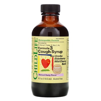 ChildLife Formula 3 Cough Syrup 118.5 ml CDL-010950 фото