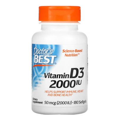 Doctor Best Vitamin D3 2000 IU 180 капсул 01663 фото