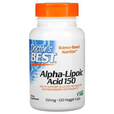 Doctor's Best Alpha-Lipoic Acid 150 mg 120 капсул DRB-00104 фото