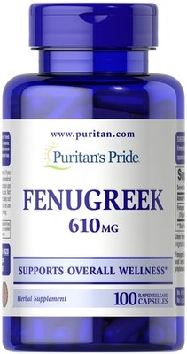 Puritan's Pride Fenugreek 610 mg 100 капсул 6020 фото