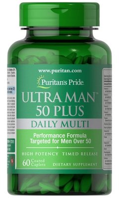 Puritan's Pride Ultra Man 50 Plus 120 таблеток 17312 фото