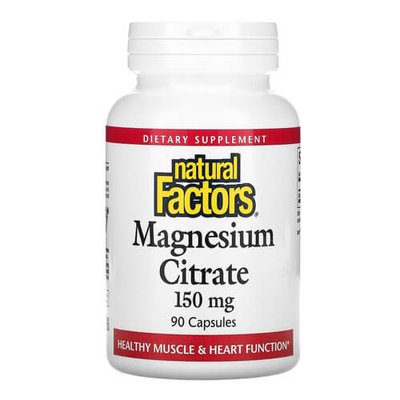 Natural Factors Magnesium Citrate 90 капс NFS-01652 фото