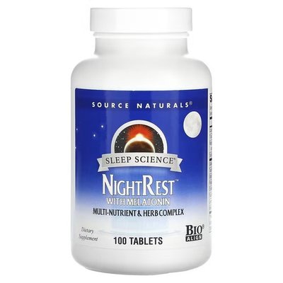 Source Naturals Sleep Science NightRest 100 таблеток SN00358 фото