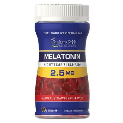 Puritan's Pride Melatonin Gummy 2.5 mg 60 таб. 0712 фото