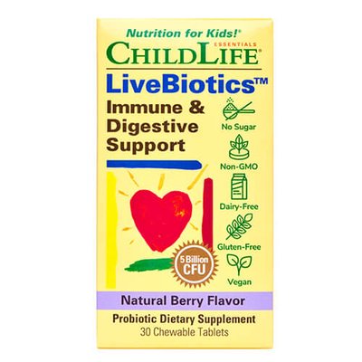 ChildLife Immune & Digestive Support 30 жувальних таблеток CDL-10400 фото