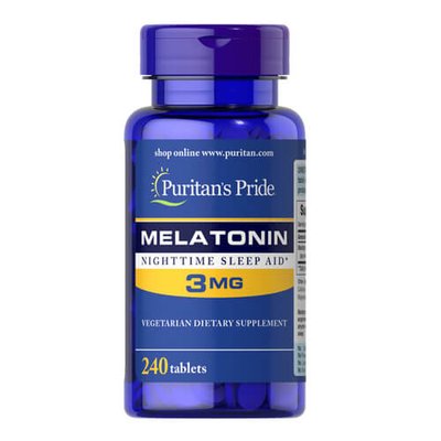Puritan's Pride Melatonin 3 mg 240 таб. 07904 фото