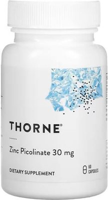 Thorne Zinc Picolinate 30 mg 60 капс. THR-22002 фото