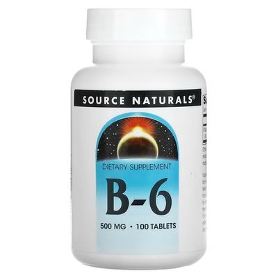 Source Naturals B-6 500 mg 100 таблеток SNS-00416 фото