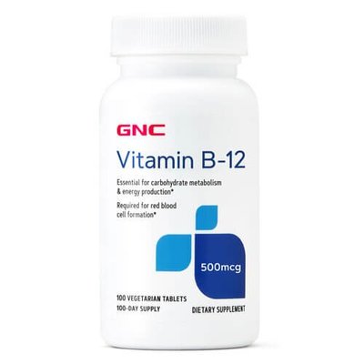 GNC Vitamin B-12 500 mcg 100 табл 1161 фото