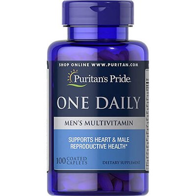 Puritan's Pride One Daily Men’s Multivitamin 100 tab 13046 фото