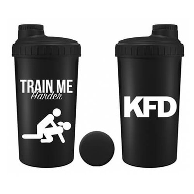 KFD Shaker Train Me Harder 600 ml, Черный, Чорний 315 фото