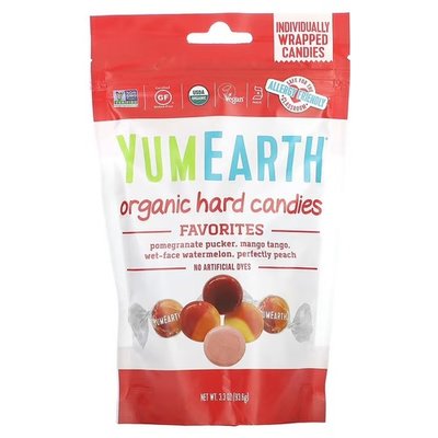 YumEarth Organic Hard Candies 93.6 g YUE-00147 фото