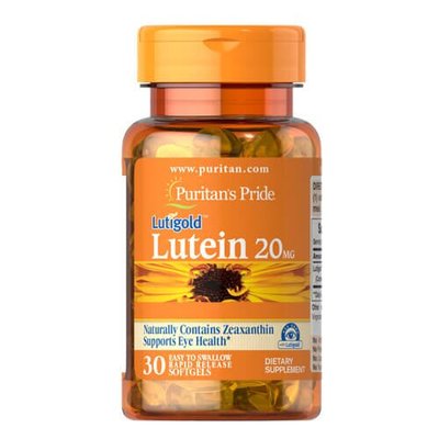 Puritan's Pride Lutein 20 mg with Zeaxanthin 30 капс 4900 фото