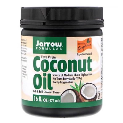 Jarrow Formulas Organic Extra Virgin Coconut Oil 473 грам 936 фото