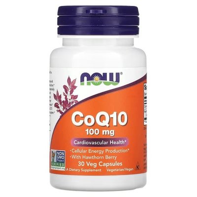 NOW COQ10 100 mg 30 капсул 2087 фото