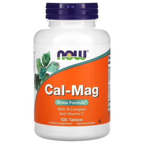 NOW Cal-Mag Stress Formula 100 таблеток NOW-01275 фото
