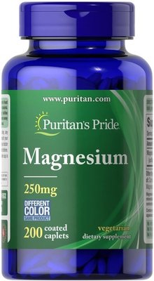 Puritan's Pride Magnesium 250 mg 200 таблеток 05832 фото