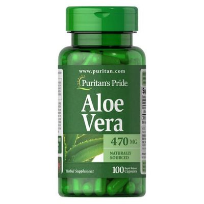 Puritan's Pride Aloe Vera 470 mg 100 капс 05101 фото