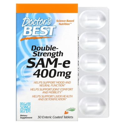 Doctor's Best SAM-e 400 mg 30 таблеток DRB-0151 фото