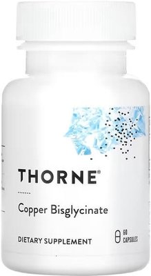 Thorne Copper Bisglycinate 60 капс. THR-00341 фото