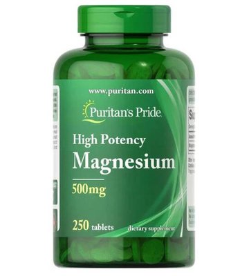 Puritan's Pride Magnesium 500mg 250 таблеток 05537 фото