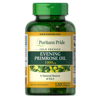 Puritan's Pride Evening Primrose Oil 1000 mg with GLA 120 капс 07374 фото