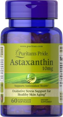 Puritan's Pride Astaxanthin 10 mg 60 капсул 72162 фото